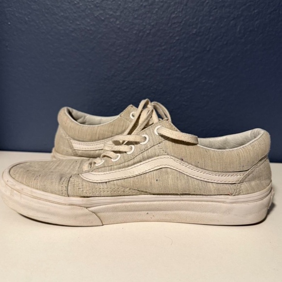 Vans Old Skool Light Gray With Small Flecks Size 7.5 - Picture 4 of 7